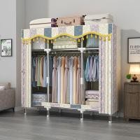 ราคา ตู้เสื้อผ้า Leego 26 มม ตู้แขวนผ้าแขวนผ้าไม้กรอบติดตั้งง่าย 2m5 โครงเหล็กขนาดใหญ่พิเศษกันน้ำทนทานสวยงามความจุขนาดใหญ่ (19925047349)