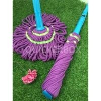 ราคา ไม้ถูพื้น ไม้ม็อบถูพื้น 360 องศา รุ่น EzyTwist Magic Mop สีม่วง (812656239)