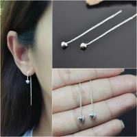 ราคา Silver Aholic ต่างหูเงินแท้ แบบสายรูด ลายหัวใจ (16428967975)