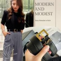 ราคา เข็มขัด ysl สีทองเหลือง งานเป๊ะมาก สวยเรียบง่าย ใส่ได้ทุกแนว (7734556352)