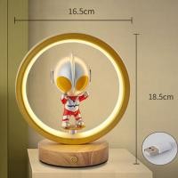 ราคา HANGDIAN จัดส่งฟรี โคมไฟข้างเตียงสร้างบรรยากาศสำหรับโต๊ะหนังสือสร้างสรรค์โคมไฟ LED มิกกี้เมาส์สำหรับเด็กโคมไฟห้องนอน Master ตั้งโต๊ะไฟกลางคืนตกแต่งลายการ์ตูน (21256489381)