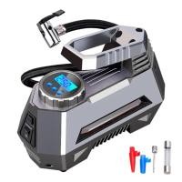 ราคา ปั๊มสูบลม150PSI DC 12V แบบพกพาปั๊มลมยางรถยนต์พร้อมมาตรวัดความดันแบบดิจิตอลยางรถยนต์ (21170883874)