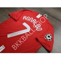 ราคา RETRO เสื้อฟุตบอลย้อนยุค แมนยู Home เหย้า 2007 2008 พร้อมเบอร์ชื่อ 7 RONALDO และอาร์มยูฟ่าแชมป์เปี้ยนลีค (20866592418)