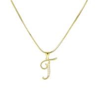 ราคา สร้อยคอตัวอักษรทองคำ17กม 18K สำหรับผู้หญิงเครื่องประดับโชคเกอร์ลดอาการแพ้ในเพชรสังเคราะห์ (20682550663)