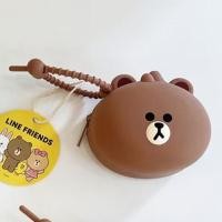 ราคา กระเป๋าใส่เหรียญ line Friends บราวน์แบร์โคนี่กระต่ายแซลลี่กระเป๋าเก็บหูฟังบลูทูธซิลิโคนมีซิปขนาดมินิ (19863483611)