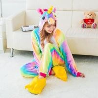 ราคา พร้อมส่ง ชุดมาสคอต ชุดแฟนซี Onesie ยูนิคอร์น รุ้ง ไม่รวมรองเท้า ร้านคนไทย คุยง่ายไว้ใจได้ (19717276995)
