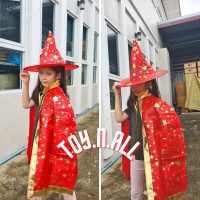 ราคา ชุดแม่มดน้อย ชุดฮาโลวีน ผ้าคลุมฮาโลวีน ชุดฮัลโลวีน ชุดแม่มด หมวก Halloween ชุดคอสเพล (16445092086)