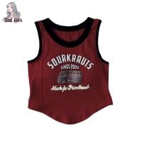 ราคา เสื้อกล้าม เสื้อสายเดี่ยวขายดี พิมพ์ลายเท่ห์ๆ ผ้าร่องฟองน้ำในตัว ราคาถูก A129 (19285852422)