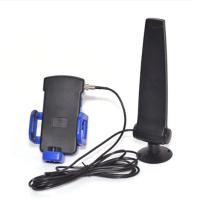 ราคา 1750 2170MHz Mobile Cell Phone Aerial 12DBi Signal Booster with Clip 3G Antenna FME Female Connector 2 5M Cable Replacement (19581979852)