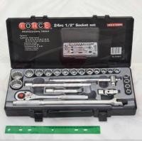 ราคา FORCE 4245B 9 ลูกบล็อก ลูกบล็อค ลูกบล๊อก ชุดลูกบ๊อกซ์ 12 PT 1 2นิ้ว 24ชิ้น (6387610114)