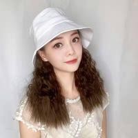 ราคา วิกผม หมวกชุด ผ้าคลุมผมยาว ตาข่ายคลุมผมสั้นหญิง หมวกหัวบ็อบสีแดงพร้อมวิกหนึ่งแฟชั่น ผมยาวหยิกเป็นลอน หมวกสีขาว (19374061995)