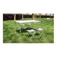 ราคา BigC โต๊ะปิคนิคพับได้ มีช่องใส่ร่ม พร้อม เก้าอี้ 4ตัว ปรับได้ 3ระดับ 120x60x70ซม อลูมิเนียม โต๊ะทำงาน โต๊ะสนาม โต๊ะ พกพาสะดวก (12902860328)