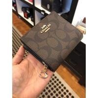 Coach C3309 Snap Wallet In Signature Canvas กระเป๋าสตางค์