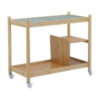 ราคา INDEX LIVING MALL โต๊ะข้างอเนกประสงค์พร้อมล้อ รุ่นโทชิโนะ สีธรรมชาติ (20932258158)