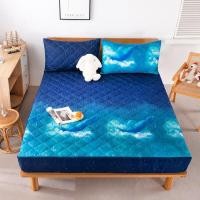 ราคา ชุดผ้าปูที่นอนกันน้ำ 100 ผ้าปูที่นอนบุนวมหนา กันน้แผ่น แผ่นถ่ายน้ำมัน แผ่นซักระบายอากาศได้ 3 5 ฟุต 5 ฟุต 6 ฟุต (19395684596)