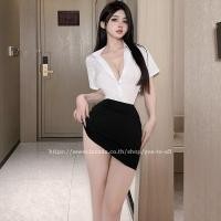 ราคา รับของ1 2วัน ชุดนักศึกษา เสื้อนักศึกษารัดรูป กระโปรงสั้น ไซด์ไลน์ ปาร์ตี้ริมสระ ชุดนอนไม่ได้นอน พริตตี้ โคโยตี้ ชุดคอสเพลย์ sm bdsm 363 (20524518409)