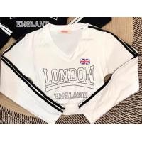 ราคา เสื้อครอปแขนยาว สายสปอร์ต สกรีน London (20566912732)