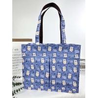 ราคา กระเป๋าผ้าเคลือบกันน้ำ A4 ทรงนอน สะพายไหล่ ขนาด 14 ใส่เอกสาร ใส่แฟ้มได้ จุมากๆ (19414818825)