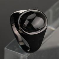 ราคา ทับทิมไพลิน Multicolor พลอยสีดำไทเทเนียมเหล็กขัดผู้ชายพังก์แฟชั่นเครื่องประดับแหวนนิ้ว (16102848588)