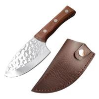 ราคา SD41 มีดสเต็ก มีดหั่นสเต็ก มีดหั่นเนื้อ มีดพก ด้ามไม้ พร้อมซอง 19ซม (19927714072)