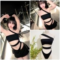 ราคา bs07 บอดี้สูทเกาะอก สายปาดไหล่ เป้าแป๊ะ แกะได้ เนื้อผ้าเรย่อน (20694834233)