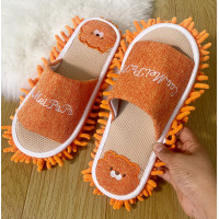 ราคา Tohome รองเท้าใส่ในบ้านน้องหมี B125 slipper พื้อนรองเท้าเก็บฝุ่นได้ สามารถปัดฝุ่นดันฝุ่นได้ในตัว ยิ่งใช้ยิ่งสะอาด (19933699697)