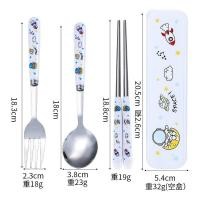 ราคา ลดล้างสต๊อก สินค้ามีตำหนิเล็กน้อย ชุดช้อนส้อมตะเกียบลายการ์ตูน ช้อนส้อมสแตนเลส เซรามิค ราคาพิเศษ 20 (20775390651)