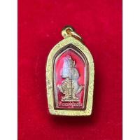 ราคา ท้างเวสสุวรรร วัดจุฬามณี จำปีจิ๋วปี63 กะไหล่ทองลงยาแดง เลี่ยมทองคำแท้ รับประกันพระแท้ทองแท้ (20900002821)