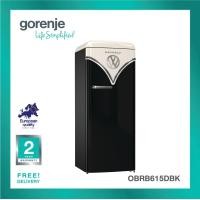ราคา ตู้เย็นเรโทร ประหยัดพลังงานระดับ A สีดำ Gorenje Retro Special Edition 8 8Q 260 ลิตร Model OBRB615DBK Gorenje (21239648539)