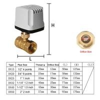 ราคา บอลวาล์วไฟฟ้า กันน้ำ ไม่ลดแรงดัน 3 สาย 2สาย 220V 12V 24V 1 2 2 เปิดปิดเอง อัตโนมัติ motorized Electric ball valve (17916022557)