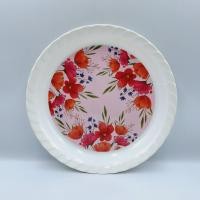 ราคา 12นิ้ว ถาด ถาดเมลามีน ถาดลายดอกไม้ ถาดเสิร์ฟอาหาร ถาดใส่อาหาร (20895640529)