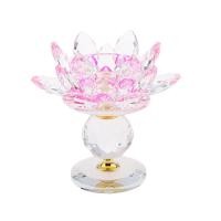 ราคา เชิงเทียนดอกบัวคริสตัล ห่อแน่น ส่งในไทย เชิงเทียนดอกบัวแก้วคริสตัล Fityle Crystal Lotus Flower Candle Holder Tealight (7882296721)