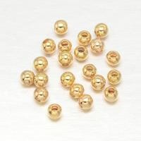 ราคา 200pc Real 18K Gold Plated Brass Round Spacer Beads Lead Free Cadmium Free Nickel Free 2mm Hole 1mm (19756204900)