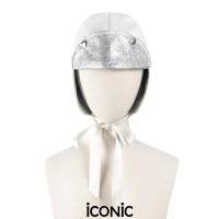 ราคา iCONiC SILVER GLITTER CAP 6727 หมวก แฟชั่น ทรงนักบิน สีขาว กากเพชร หมวกนักบิน หมวกว่ายน้ำ หมวกคุลมผม หมวกแฟชั่น (13060145015)