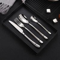 ราคา Cutlery Set ชุดช้อนส้อม4ชิ้น ช้อนเกาหลี ช้อนส้อม ช้อนส้อมเกาหลี ชุดช้อนส้อมสแตนเลส304 ชุดช้อนส้อมมีด (12185355177)