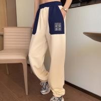 ราคา LOEWE กางเกงเลกกิ้งเอวสูงสำหรับผู้หญิงกางเกงวอร์มสำหรับเล่นกีฬาหลวมปักลายลำลองฤดูใบไม้ร่วงและฤดูหนาว (20756421680)