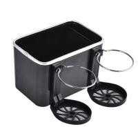 ราคา ส่งจากกรุงเทพ กล่องใส่ของในรถ 2in1 วางแก้วน้ำในรถยนต์ ใส่ของอเนกประสงค์ กล่องใส่ทิชชู่ กล่องใส่ของอเนกประสงค์ (21210775350)