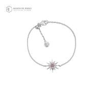 ราคา Maison de Jewels Gemini Star Braclet กำไลเงิน โรสโกลด์ ดาว ดีไซน์ อินเทรนด์ (1761650238)