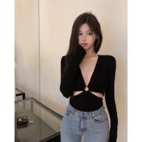 ราคา mnv shop Bodysuit บอดี้สูทคอวีแต่งห่วงหน้า เว้าเอว2ข้าง เนื้อผ้าเรย่อนเปิดหน้าอกแช่บๆไปเลยสิคะ รับรองผู้มองจนตาแทบทะลุ (19484453719)