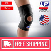 ราคา LP SUPPORT 708 ผู้ชาย ผู้หญิง ที่ซัพพอร์ทเข่า ที่รัดเข่า ปลอกขา สนับเข่า ปลอกเข่า แบบเปิดสะบ้า ซัพพอร์ท พยุง รัด กล้ามเนื้อ บาดเจ็บSTANDARD KNEE SUPPORT OPEN PATELLA (832530757)