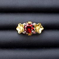 ราคา แหวนพลอยโกเมนจันทบุรี Garnet เรือนเงินแท้92 5 ชุบทองคำขาว พลอยสีแดงอมน้ำตาล เนื้อใส ไซส์นิ้ว 54 เบอร์ 7 US มีใบรับประกันสินค้า (12500055938)