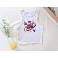 ราคา มีหลายลาย เสื้อกล้าม ครอป สกรีนลาย งานฮิต (20353425270)