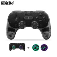 ราคา 8BitDo Pro 2 Controller More Pro รุ่นพิเศษโปร่งใสรุ่น Wireless Bluetooth Gamepad พร้อมจอยสติ๊กสำหรับ Nintendo Switch Windows PC MacOS Android IOS Raspberry Pi เกมไอน้ำจับเกมคอนโซล Joypad Grip โทรศัพท์