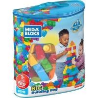 ราคา ของแท้ 80ชิ้น Mega Bloks First Builders Big Building Bag 80 PCS ตัวต่อ เมกะ บล๊อค บล๊อคตัวต่อ (16826885513)