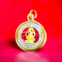 ราคา จี้พระพิฆเนศ สีพระประวันเกิด สีประจำวัน พระประจำวัน สีประจำวันเกิด ทรงกลมกรอบสีประจำวัน พระพิฆเนศ คเนศ พระคู่บ้าน ชุบทองไมครอน (19410827265)