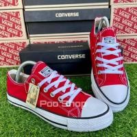 ราคา Converse คอนเวิร์ส รองเท้าผ้าใบ ใส่ได้ทั้งหญิงและชาย สีแดง มีไซส์36 45 พร้อมส่ง (18879948313)