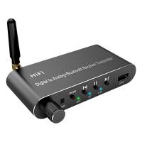 ราคา ขนาดใหญ่ Storage เครื่องส่งสัญญาณไร้สาย High Fidelity รีโมทคอนโทรลอินฟราเรด Bluetooth compatible5 1 U Disk Play Coxial Optical To 3 5มม AUX RL DAC Converter สำหรับลำโพงขนาดกะทัดรัดไร้สาย Emitter (1619