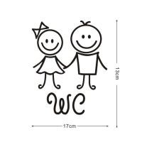 ราคา LUXURIER ผู้ชายและผู้หญิง ป้ายประตูห้องน้ำ WC WC WC กันน้ำกันน้ำได้ สติ๊กเกอร์ WC ห้องน้ำ โปสเตอร์ติดผนัง แกะสลักลาย ประตูห้องน้ำห้องส้วม (20803156792)