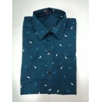 ราคา เสื้อเชิ้ตแขนสั้นพิมพ์ลายขนนก (16365725414)