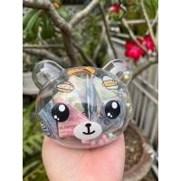 ราคา กระปุกออมสินหมี ออมสิน กระปุกออมสินสีใส ออมสินหัวหมี (10945753577)